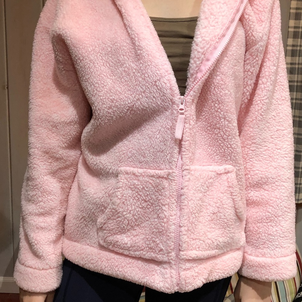 Pink fuzzy pajama sweatshirt - soooo cozy